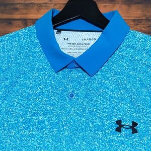Under Armour Iso-Chill 2.0 Polo Shirt Men's Large Athleisure Golf Hiking Preppy